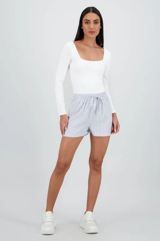 Shorts con jareta detalle triple tela sold by Shasa