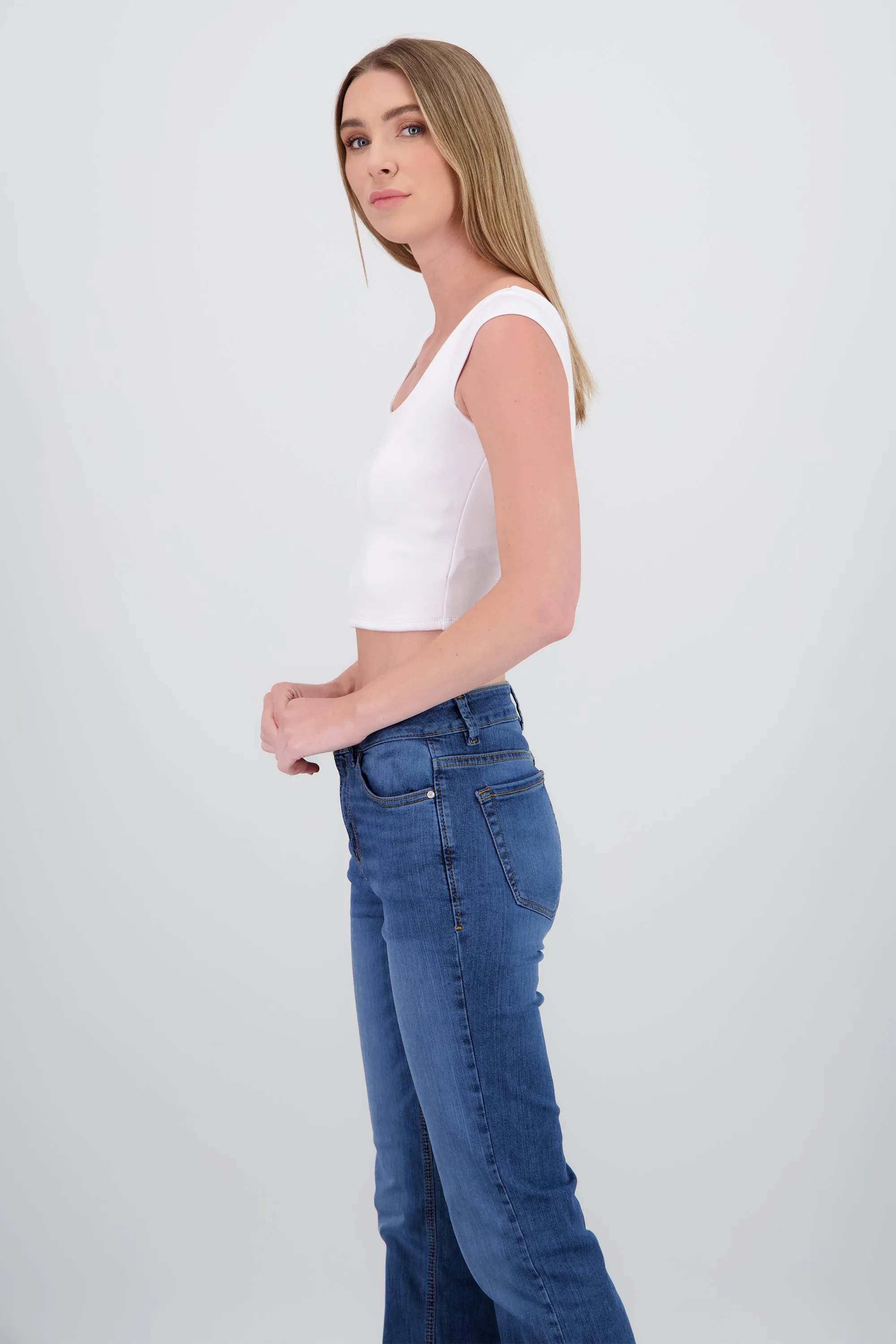 Top corto escote cuadrado manga corta sold by Shasa product image thumbnail 3