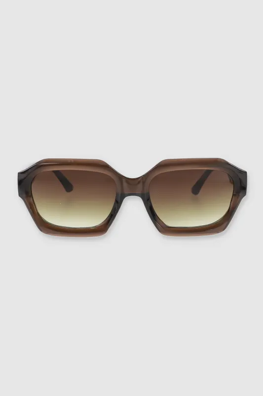 Lente Rectangular geometrico marco grueso sold by Shasa