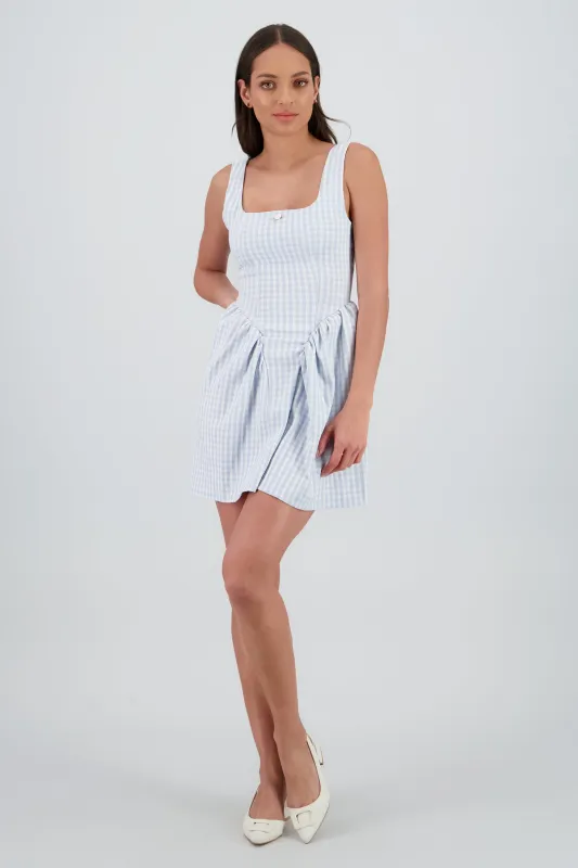 Vestido mini gingham sold by Shasa
