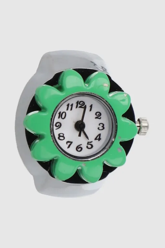 Anillo reloj flor color sold by Shasa