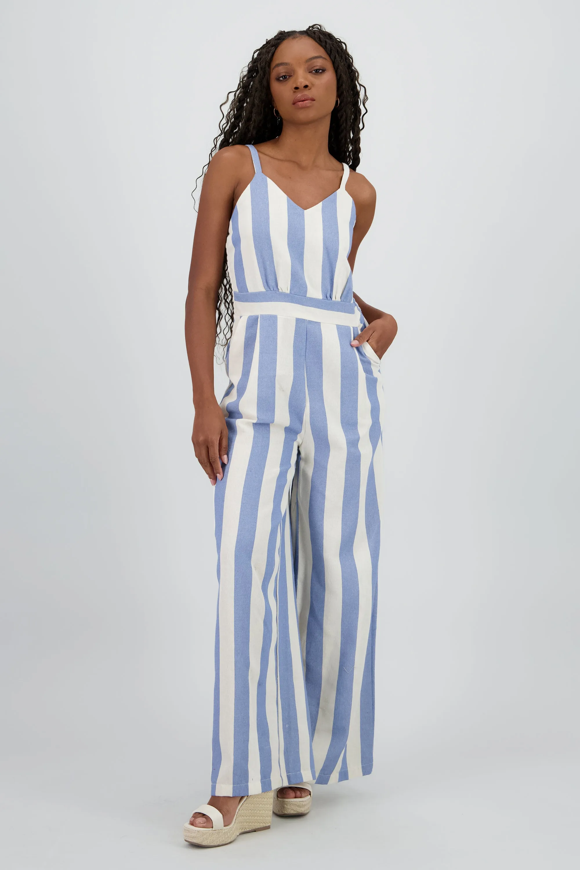 Jumpsuit detalle rayas tirantes sold by Shasa