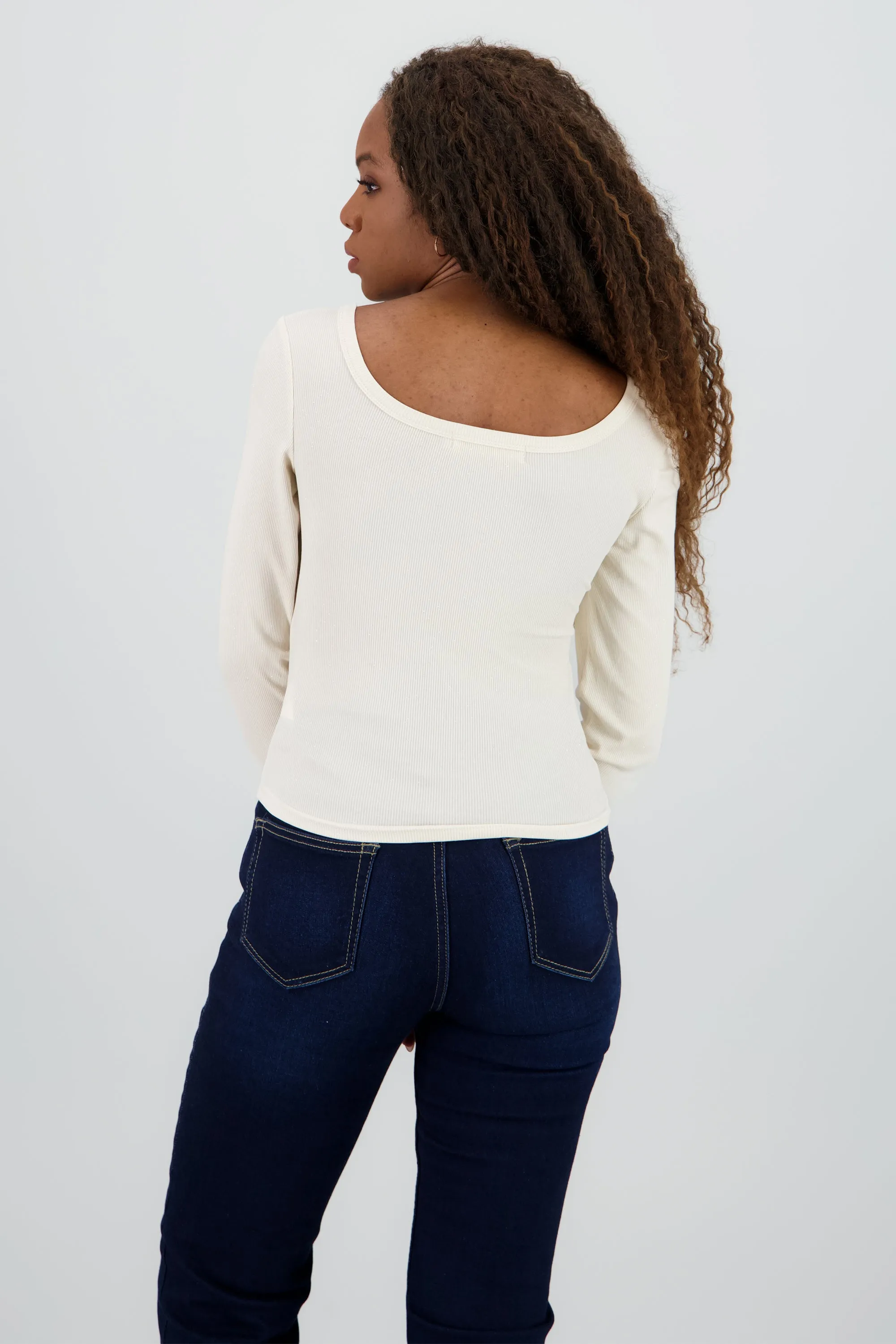 Blusa manga larga cuello redondo sold by Shasa product image thumbnail 4