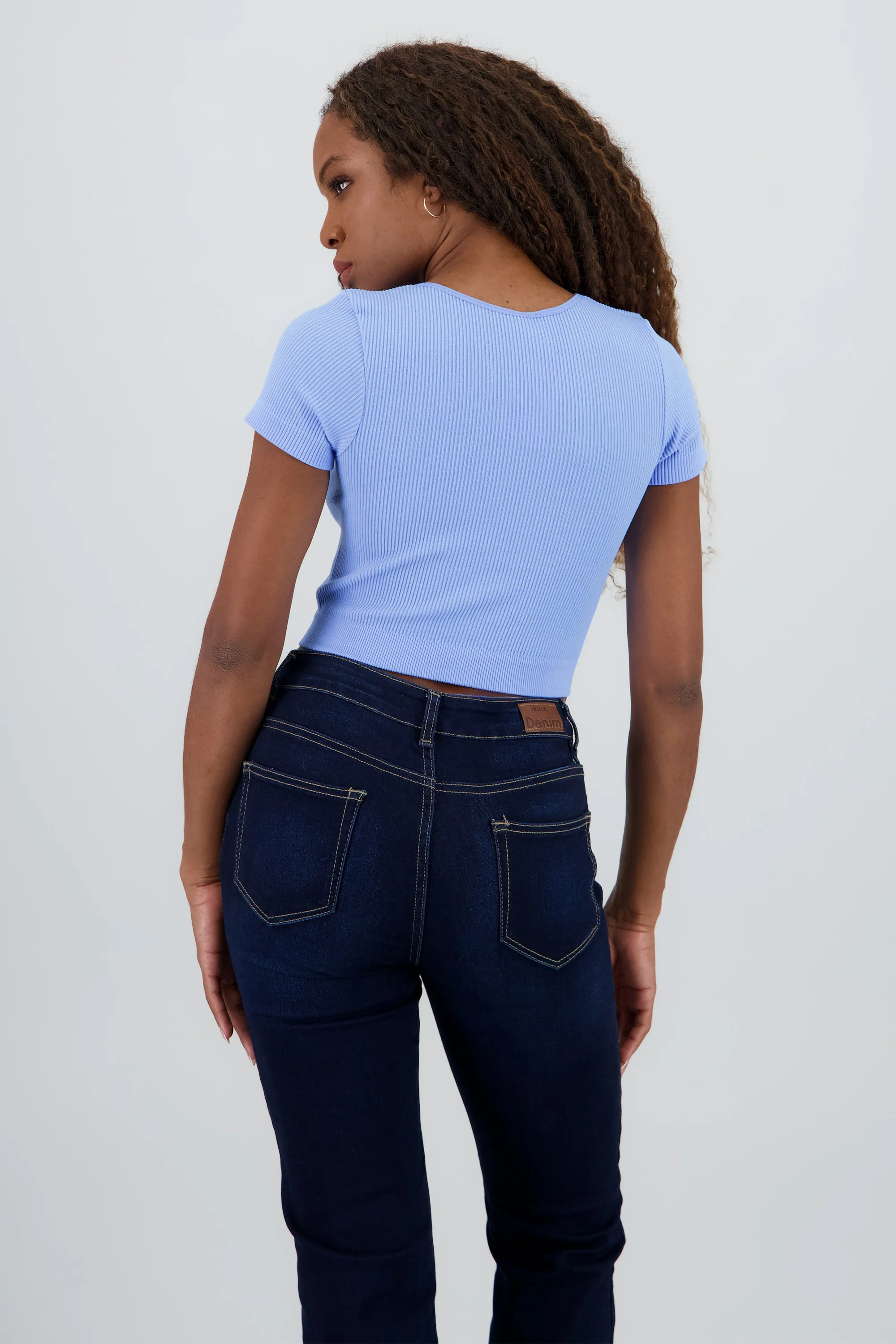 Top corto rib manga corta sold by Shasa product image thumbnail 4