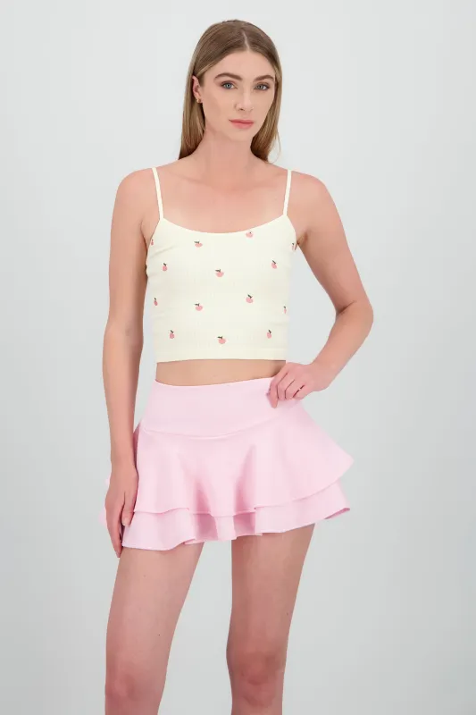 Top tirantes bordado durazno sold by Shasa