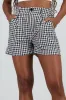 Shorts rectos detalle cuadros sold by Shasa