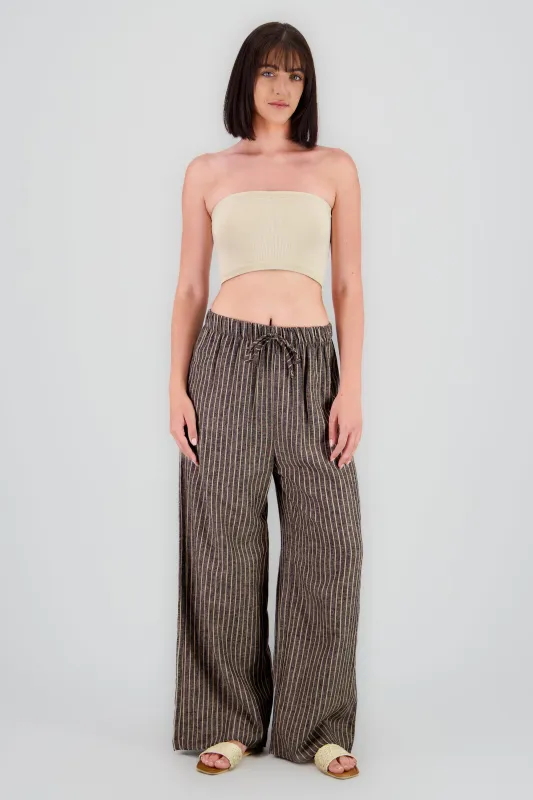 Pantalon amplio rayas sold by Shasa