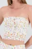 Top tubo estampado flores sold by Shasa
