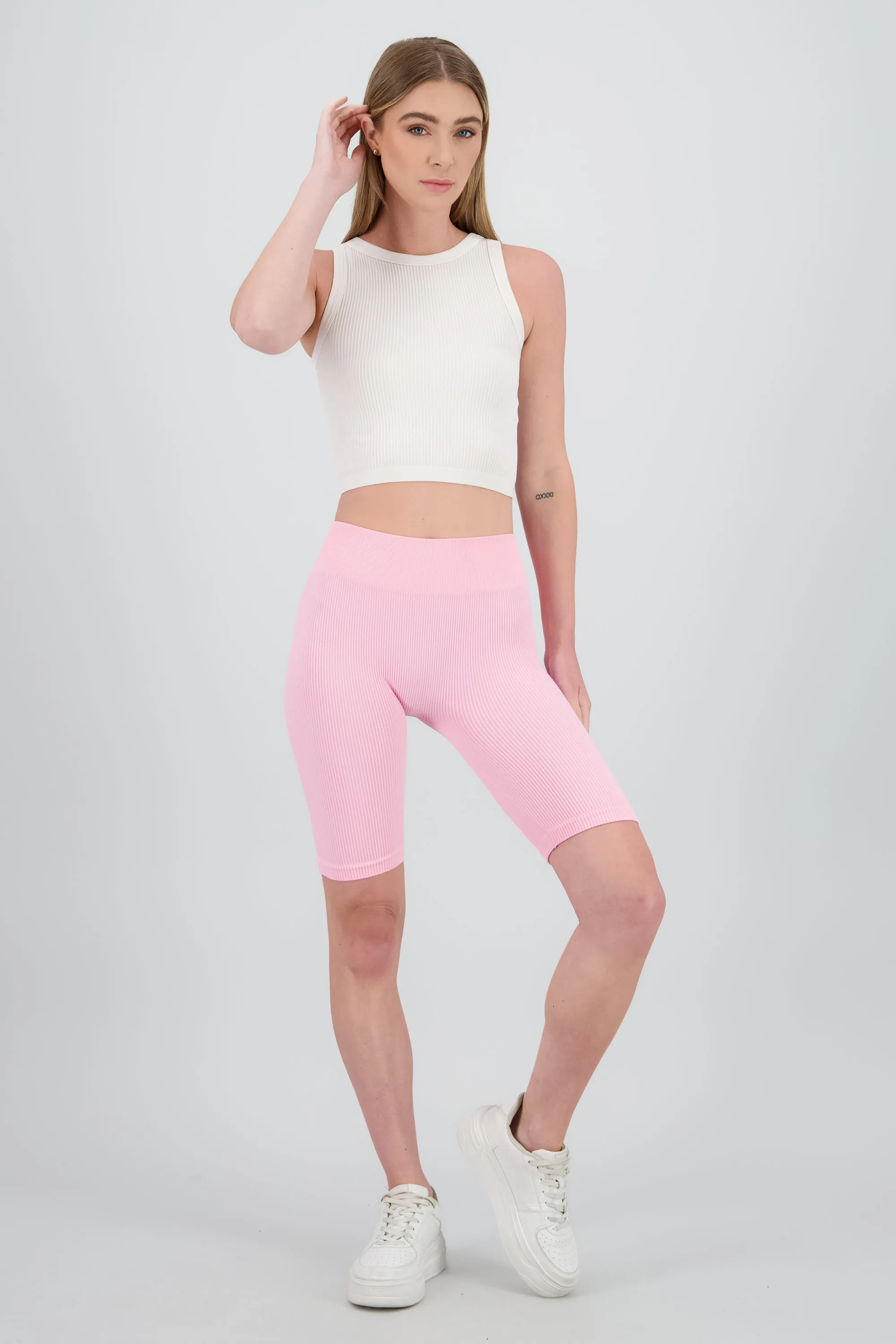 Shorts bikers lisos rib sold by Shasa