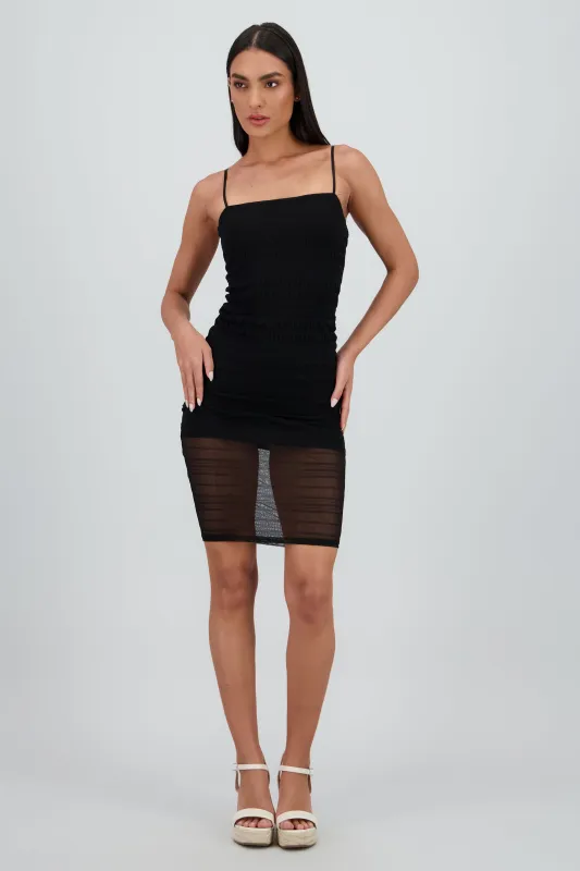 Vestido midi mesh textura sold by Shasa