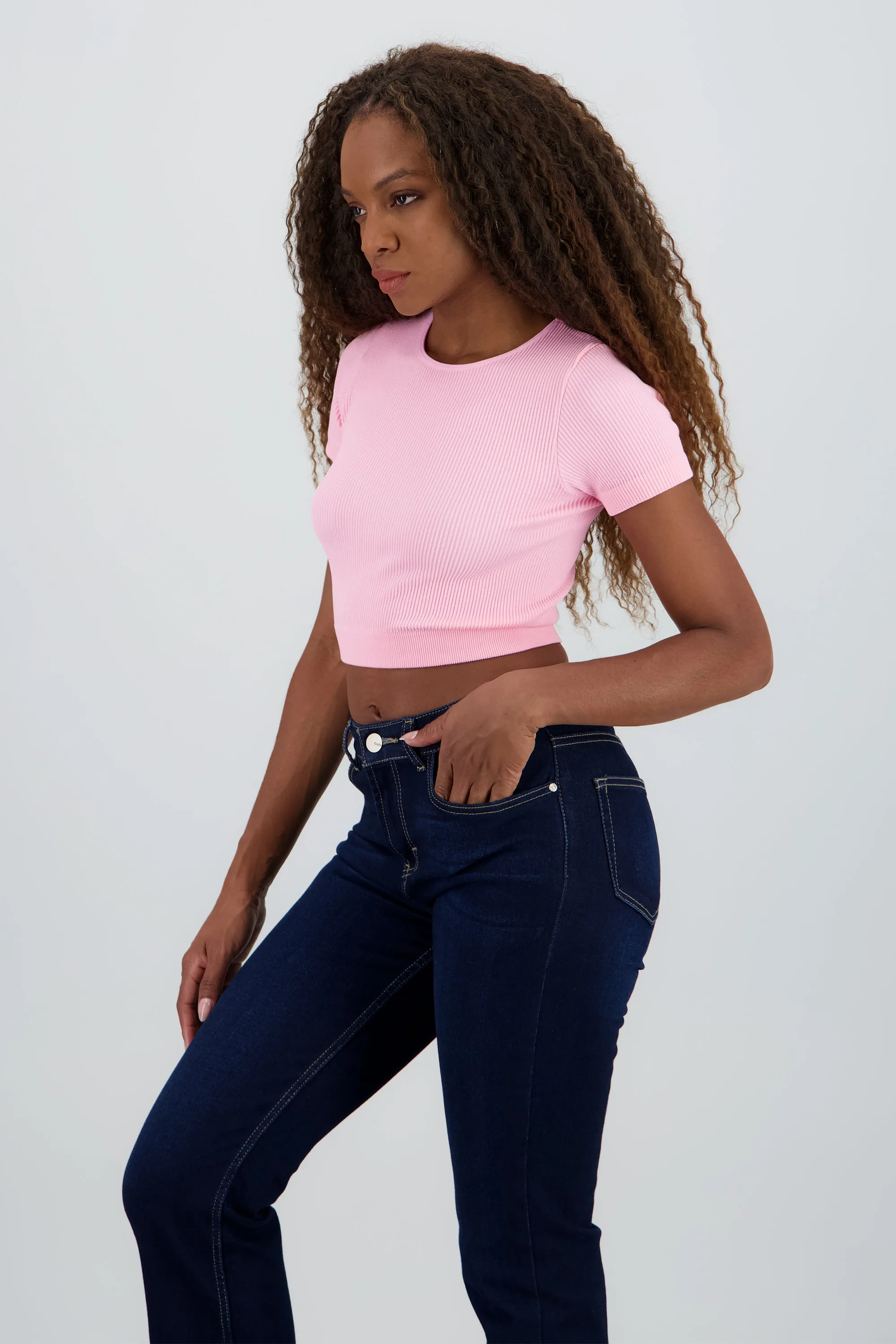 Top corto rib manga corta sold by Shasa product image thumbnail 3