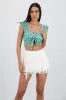 Top crop olanes estampado flores sold by Shasa
