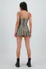 Vestido tableada cuadros con cinturon sold by Shasa
