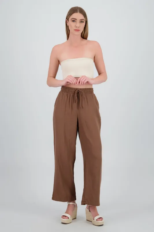 Pantalon amplio algodon sold by Shasa
