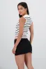 Top rayas cuello polo sin mangas sold by Shasa