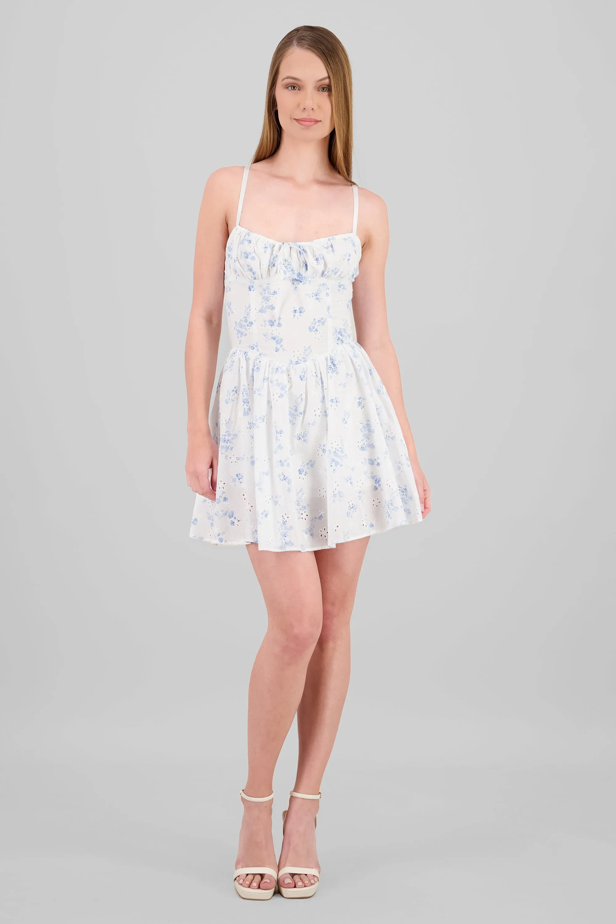 Vestido pritn de flores con textura sold by Shasa