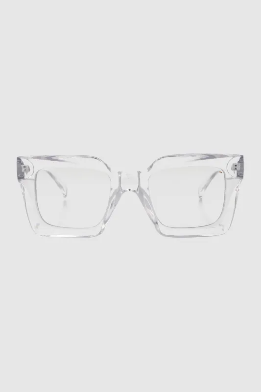 Lente cuadrado monocromatico trasparente sold by Shasa