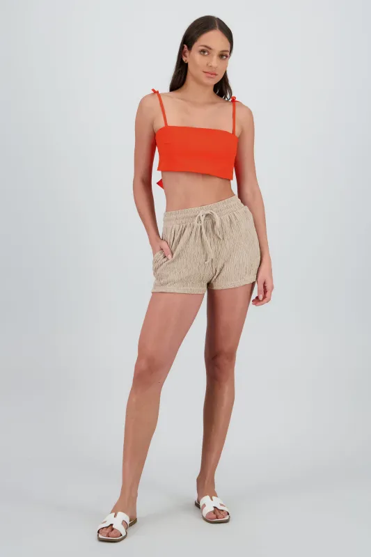 Short textura bandana jareta sold by Shasa