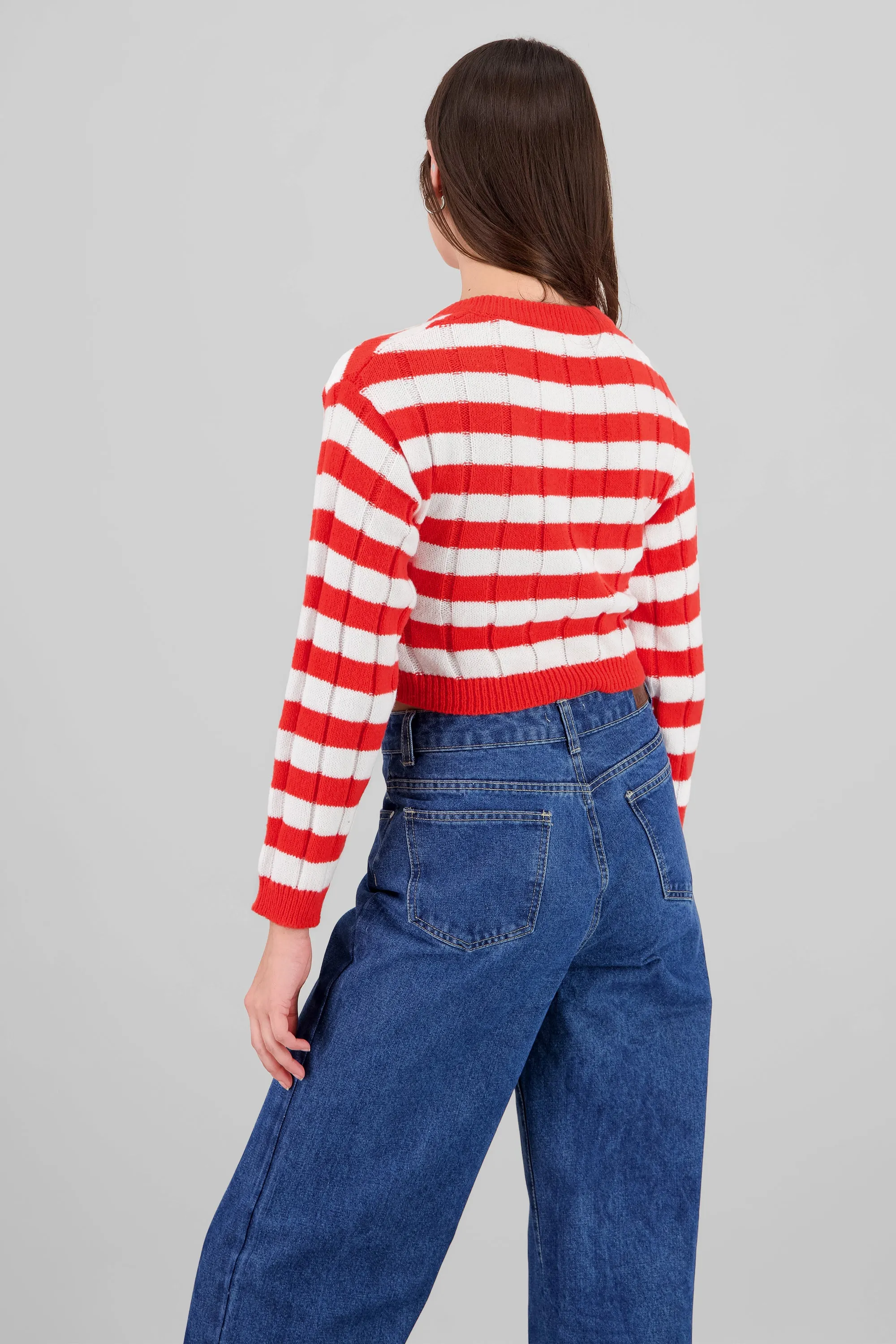 Sueter con rayas cuello en V sold by Shasa product image thumbnail 4