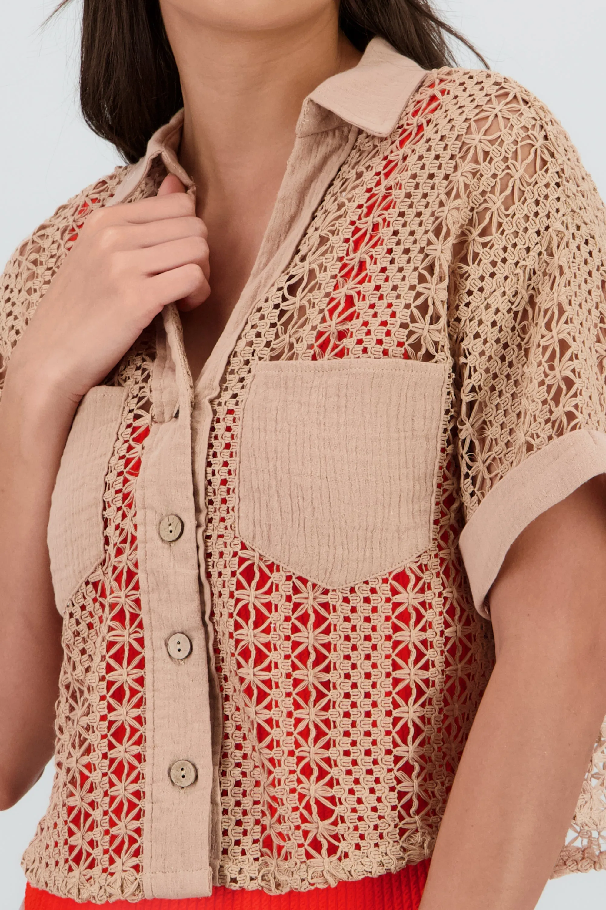 Camisa tejido crochet sold by Shasa product image thumbnail 5