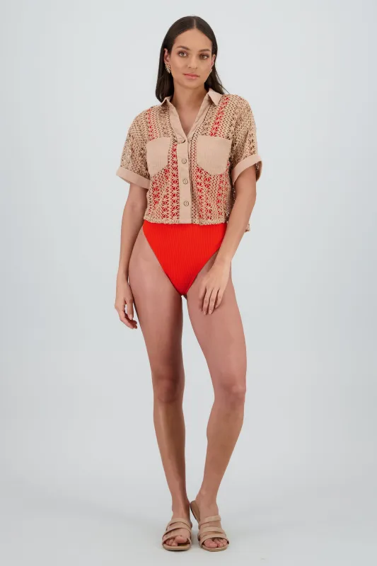 Camisa tejido crochet sold by Shasa