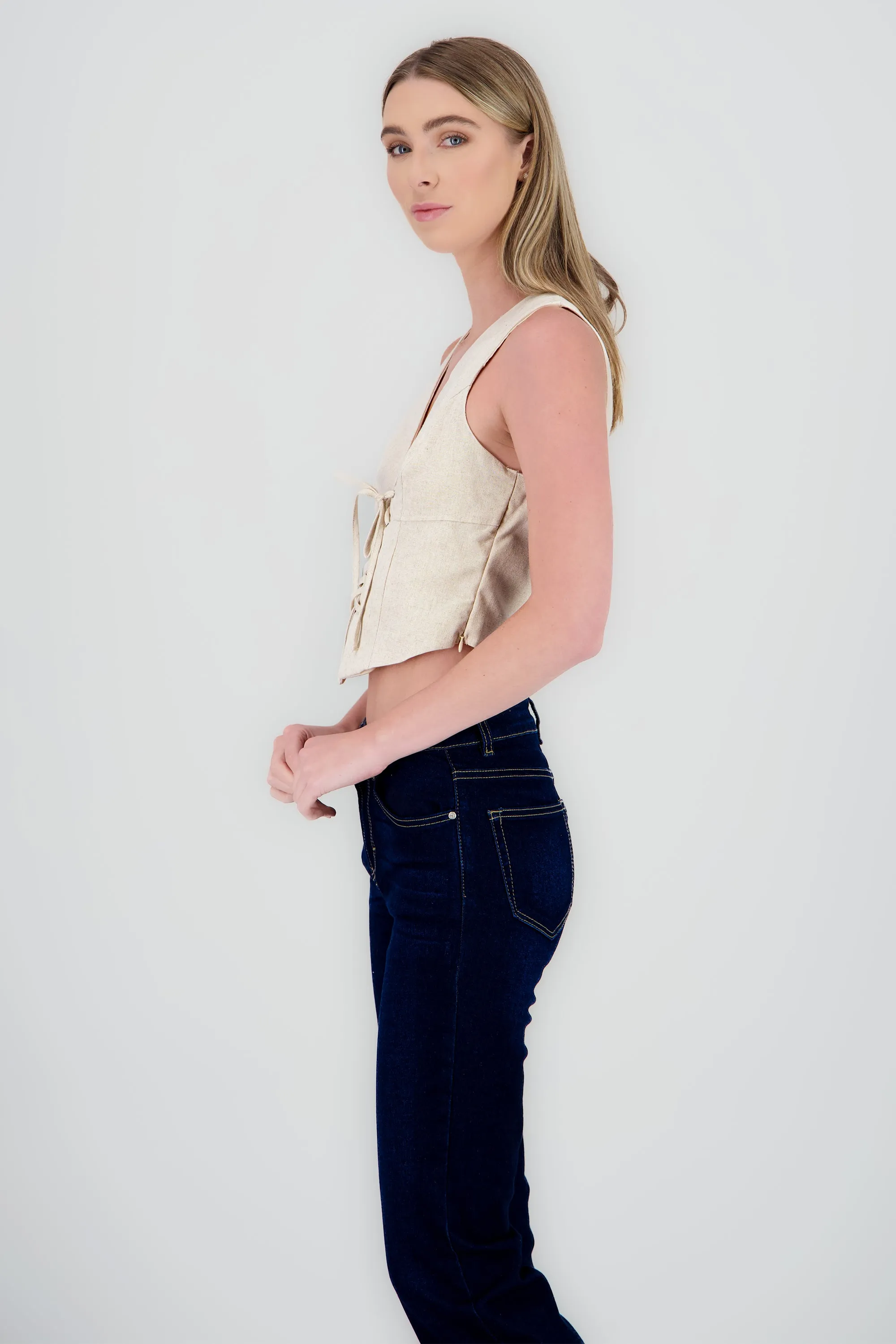 Chaleco con lace up sold by Shasa product image thumbnail 3