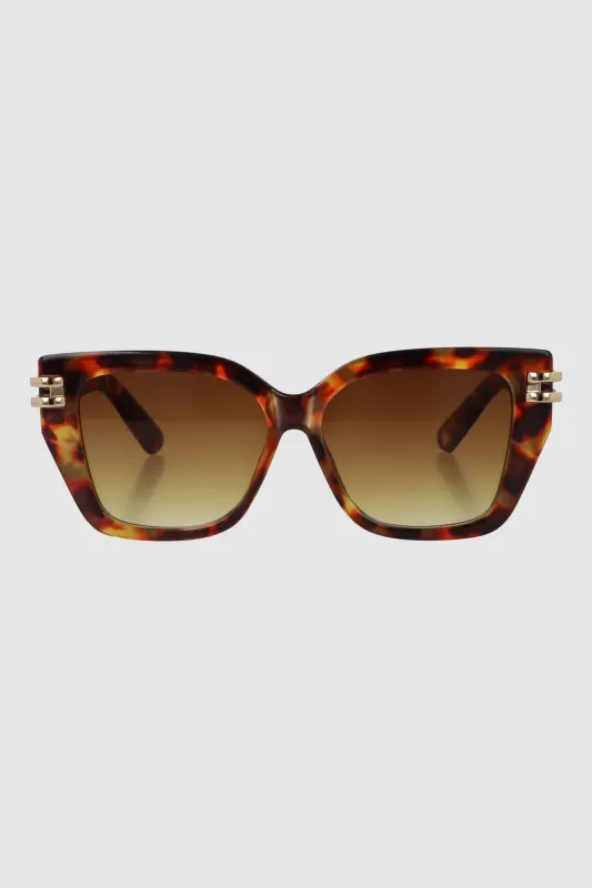 Lente cuadrado cateye con detalle metalico sold by Shasa