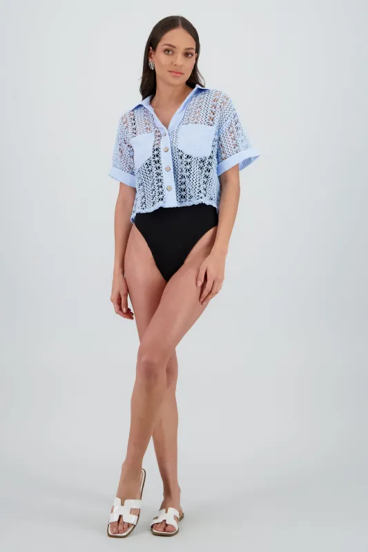 Camisa tejido crochet sold by Shasa