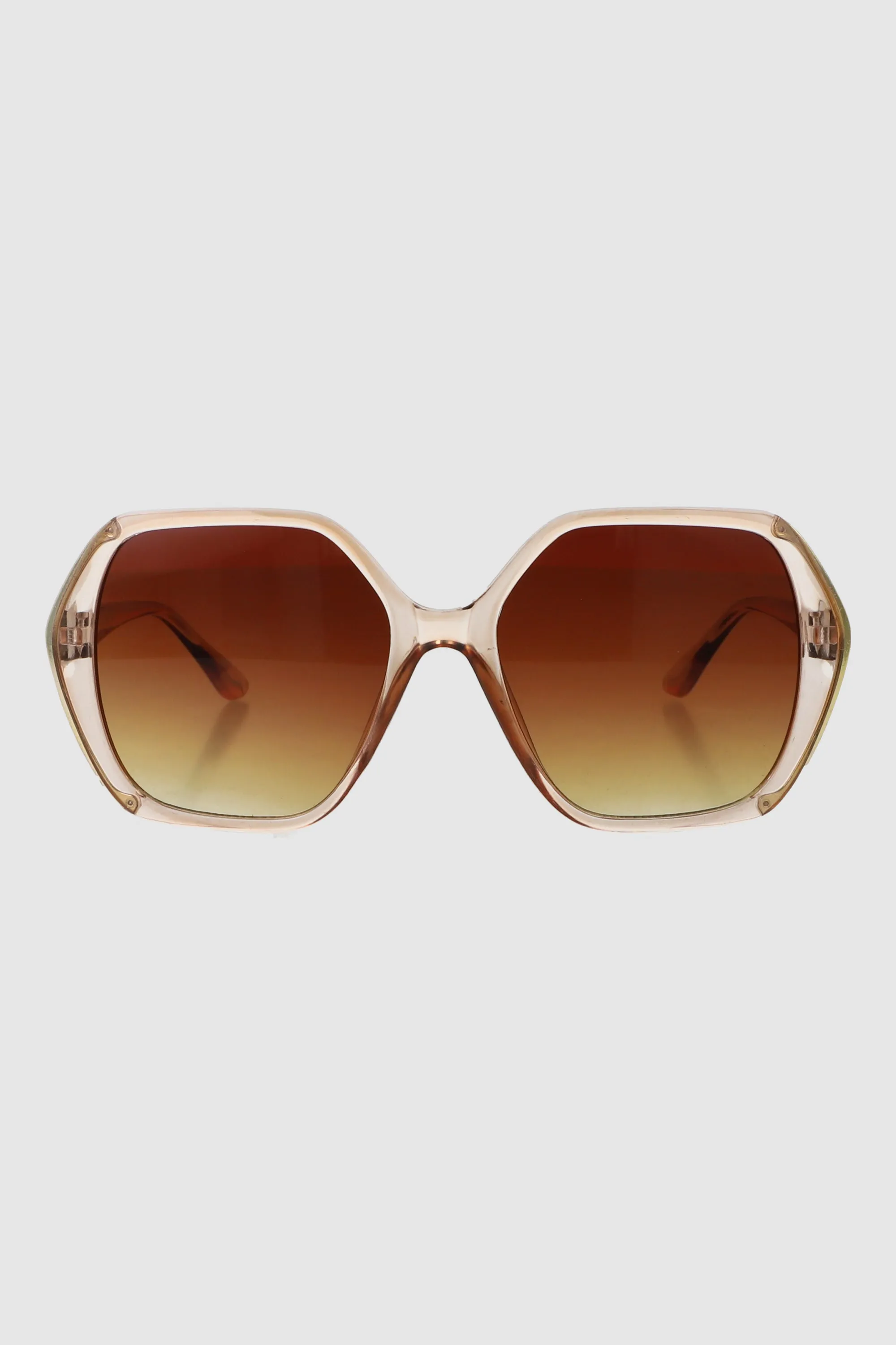 Lente cuadrado geometrico con borde metalico sold by Shasa