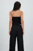 Top strapless sastre detalle contraste color Hyps sold by Shasa