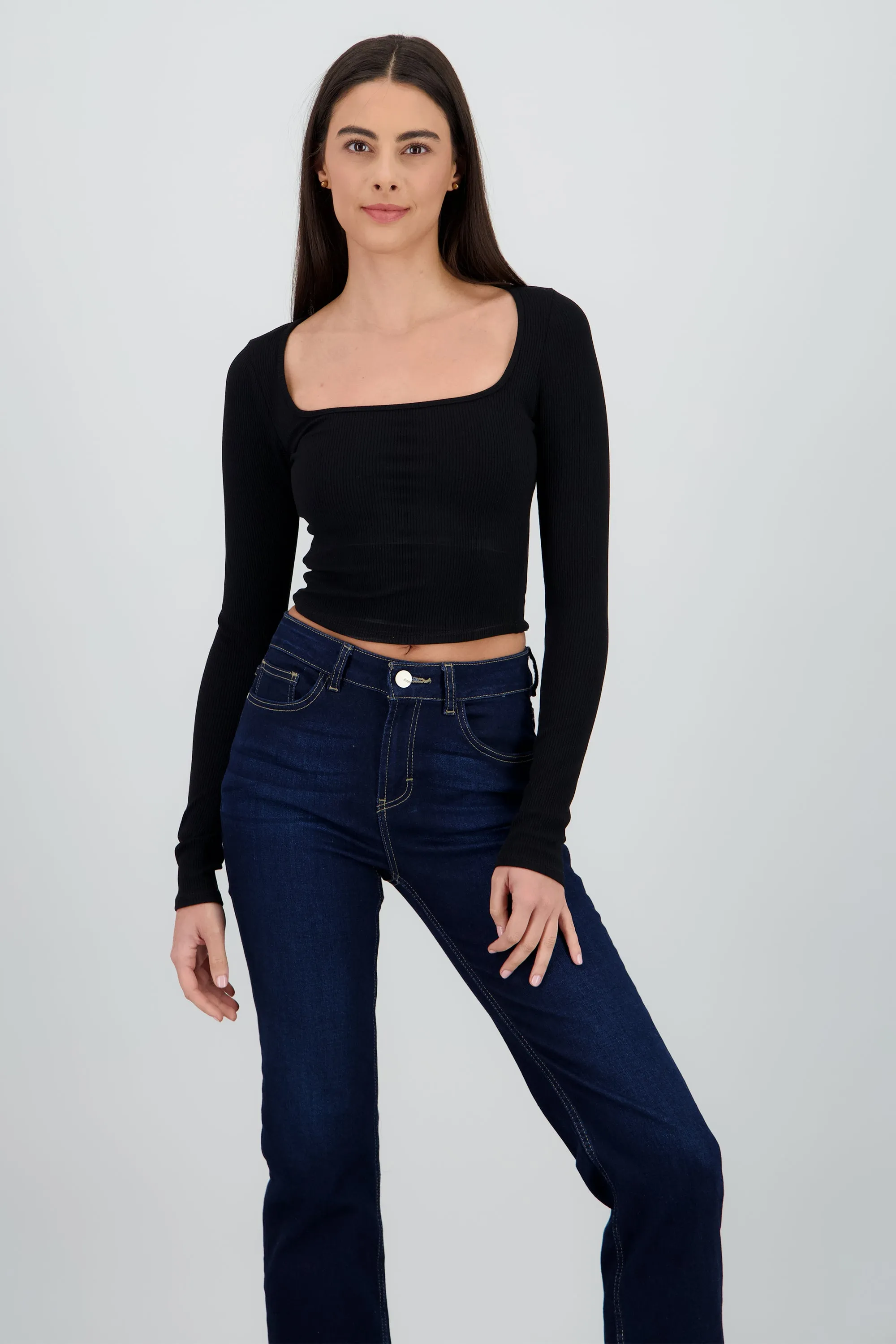 Top manga larga escote cuadrado sold by Shasa product image thumbnail 2