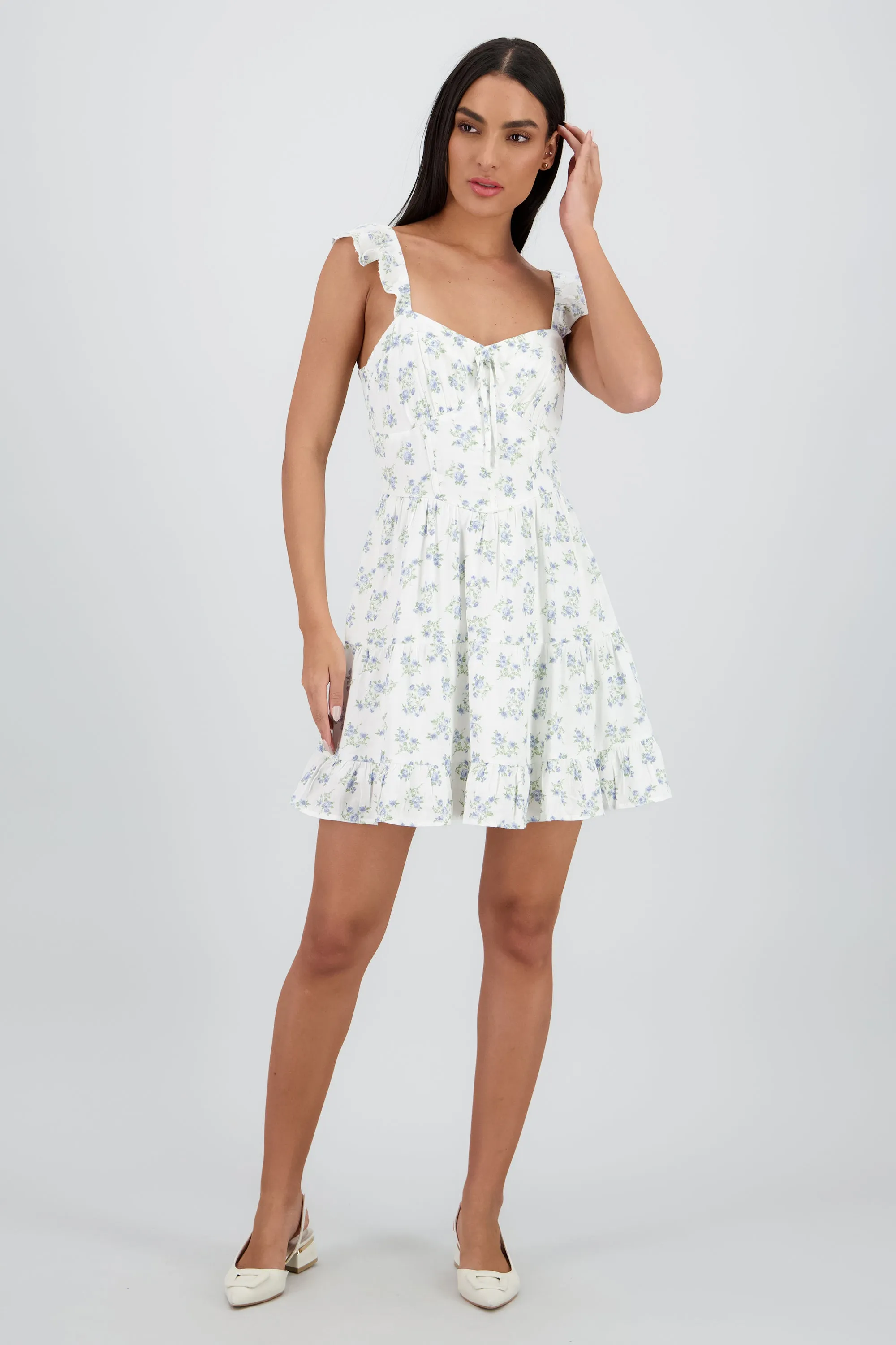 Vestido mini corset flores sold by Shasa product image thumbnail 2