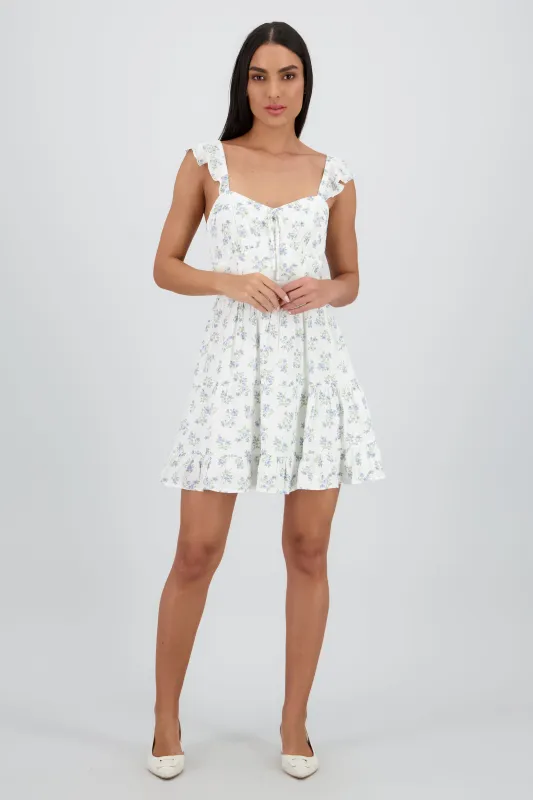 Vestido mini corset flores sold by Shasa
