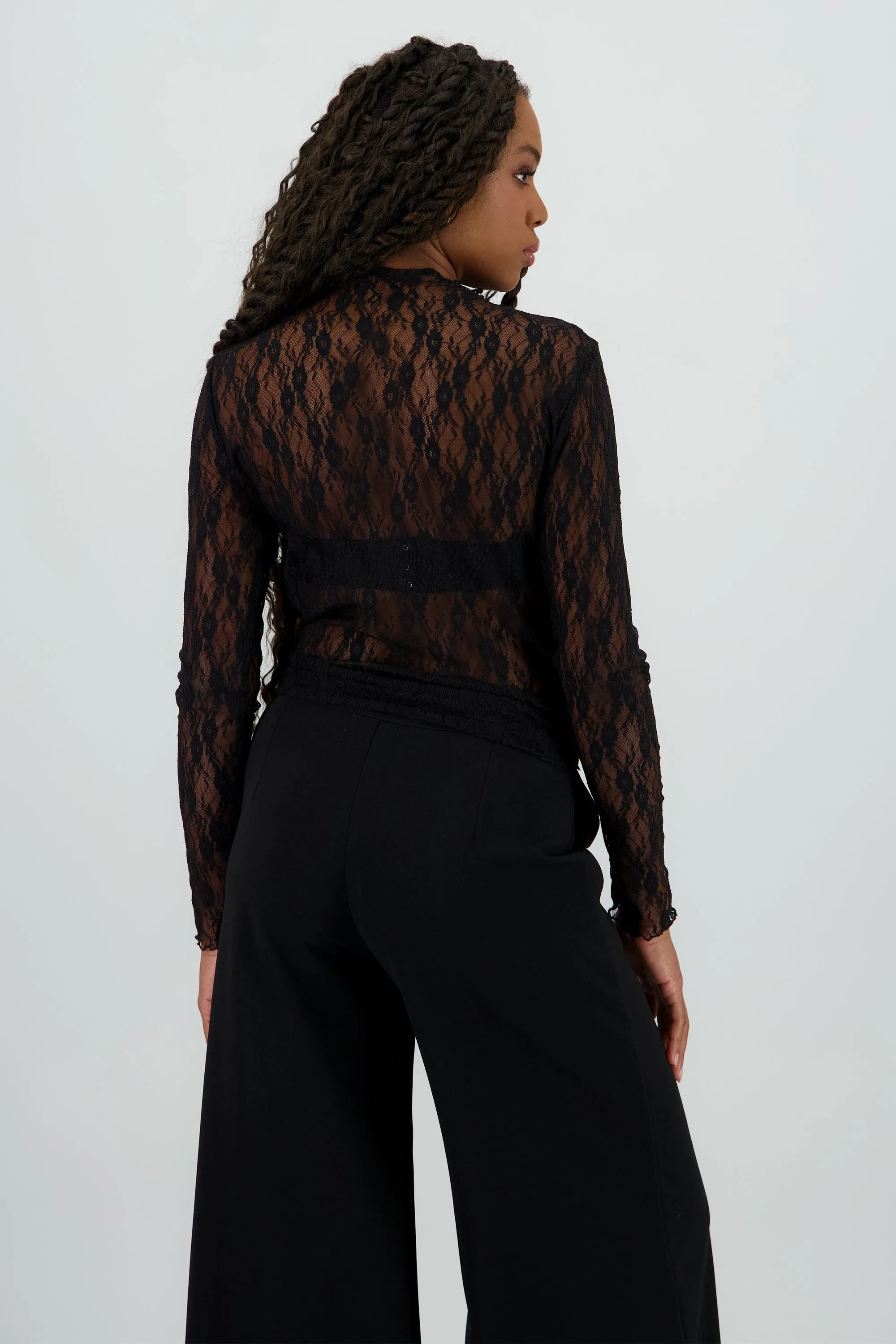 Top manga larga encaje sold by Shasa product image thumbnail 4