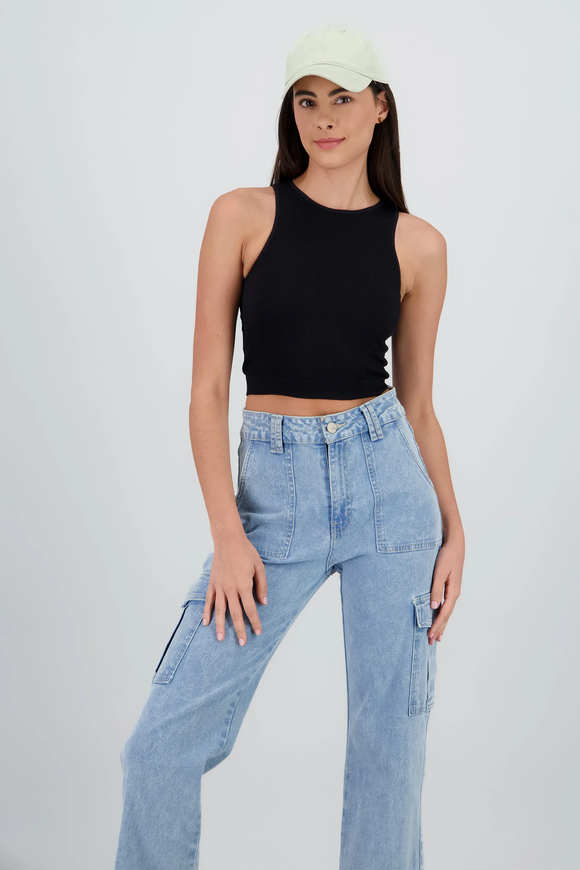 Top sin manga seamless cuello redondo sold by Shasa product image thumbnail 2