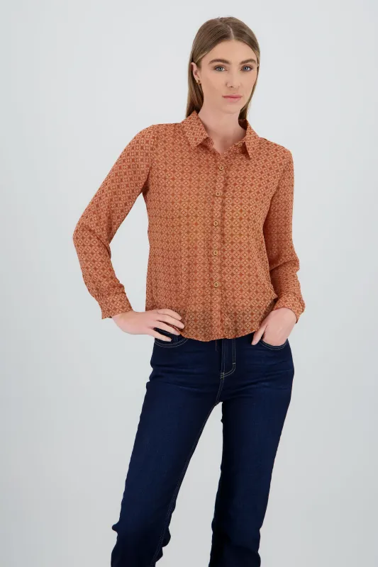 Camisa manga larga cuello botones sold by Shasa