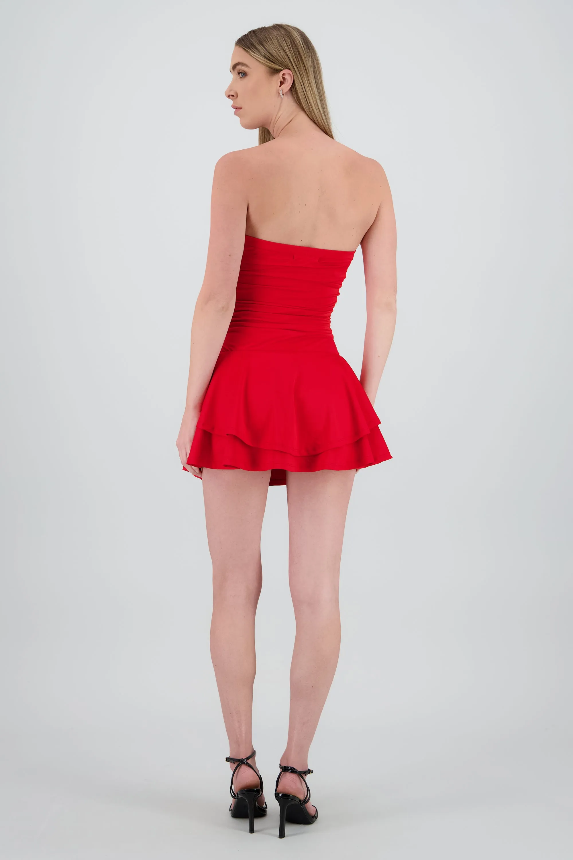 Vestido mini drapeado strapless sold by Shasa product image thumbnail 4