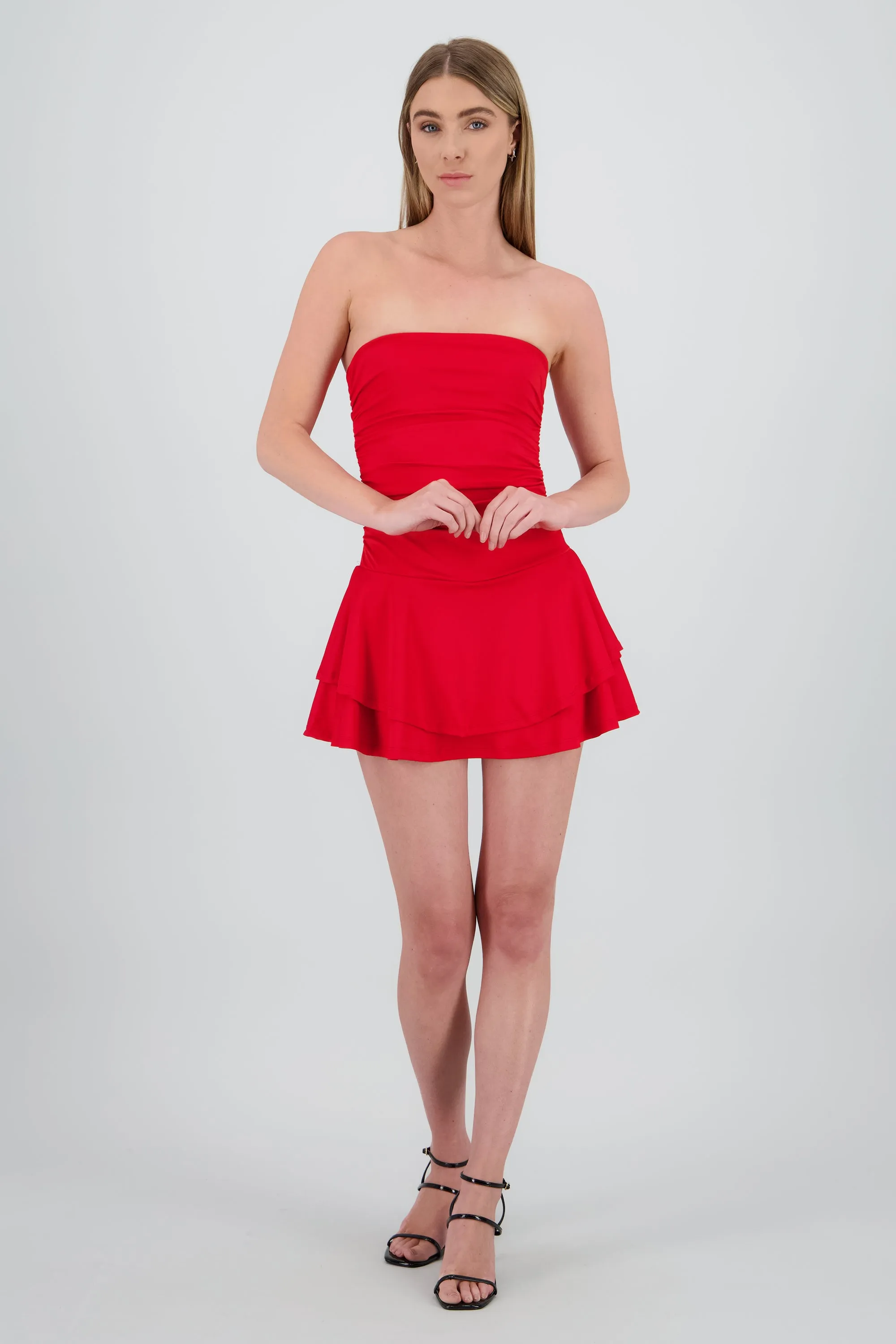Vestido mini drapeado strapless sold by Shasa product image thumbnail 2