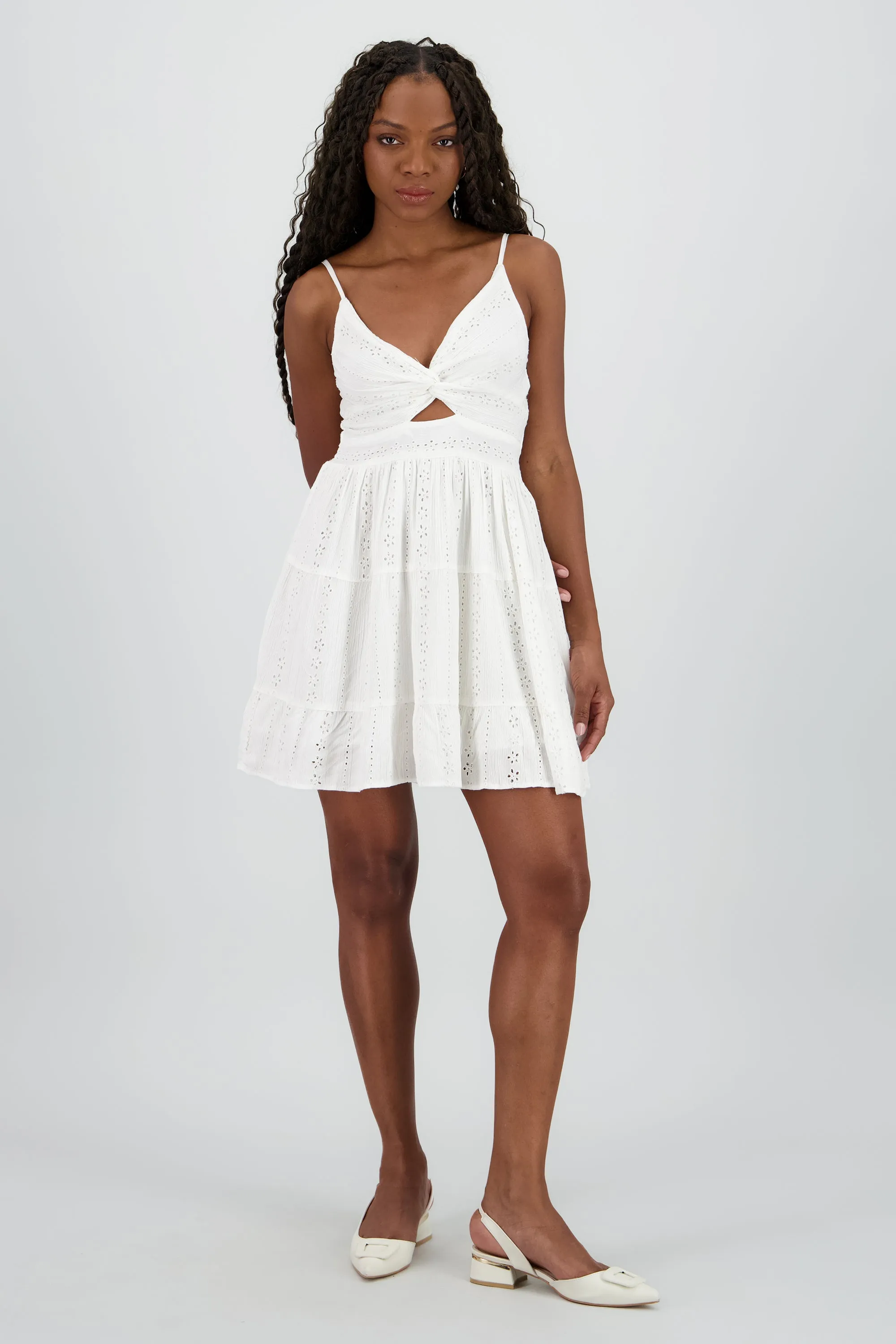 Vestido mini textura bordado detalle nudo sold by Shasa product image thumbnail 2