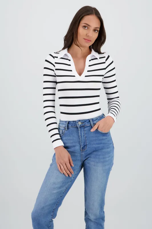 Bosyduit manga larga cuello tipo polo seamless sold by Shasa