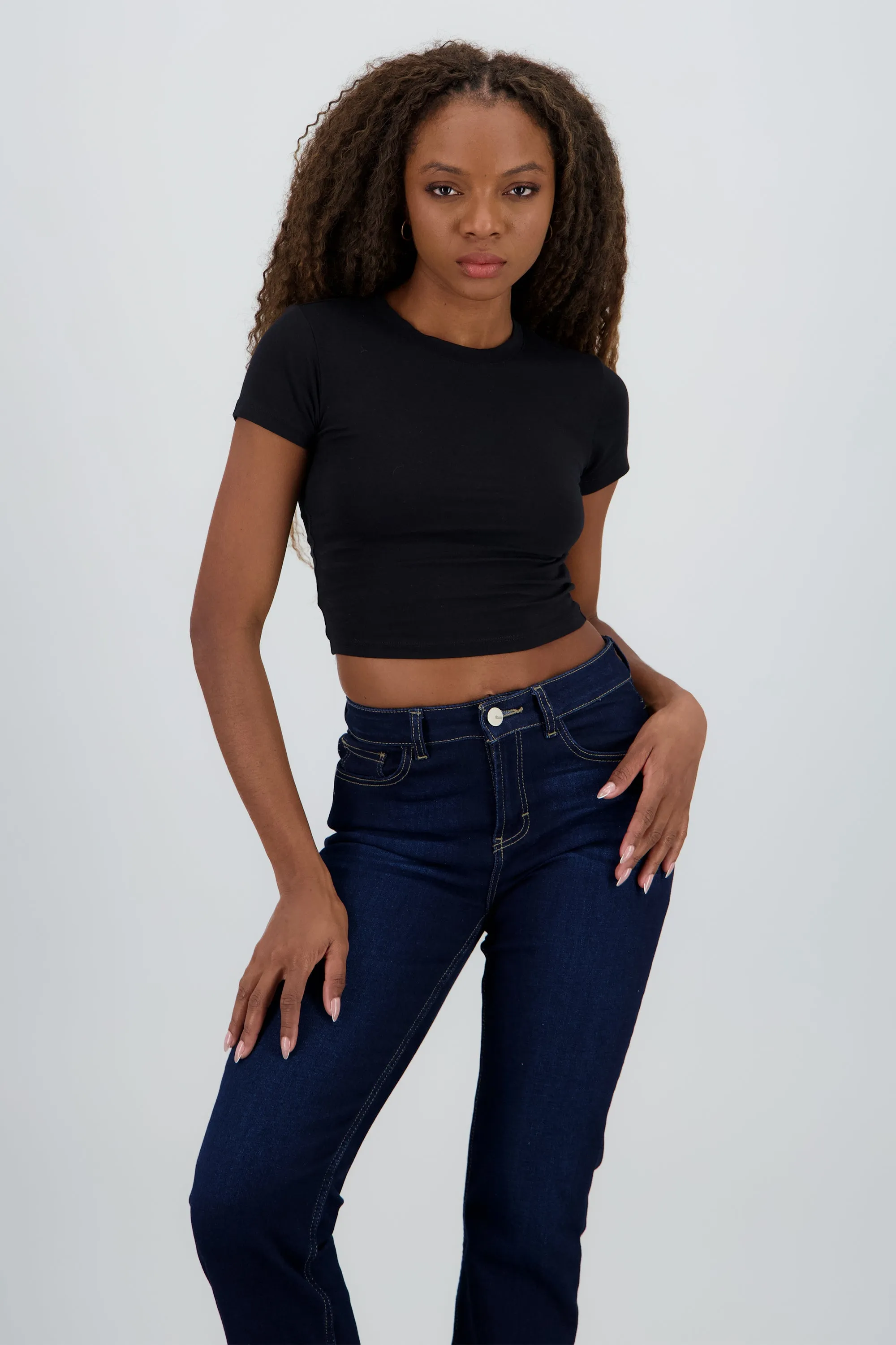 Top corto doble tela escote redondo sold by Shasa product image thumbnail 2