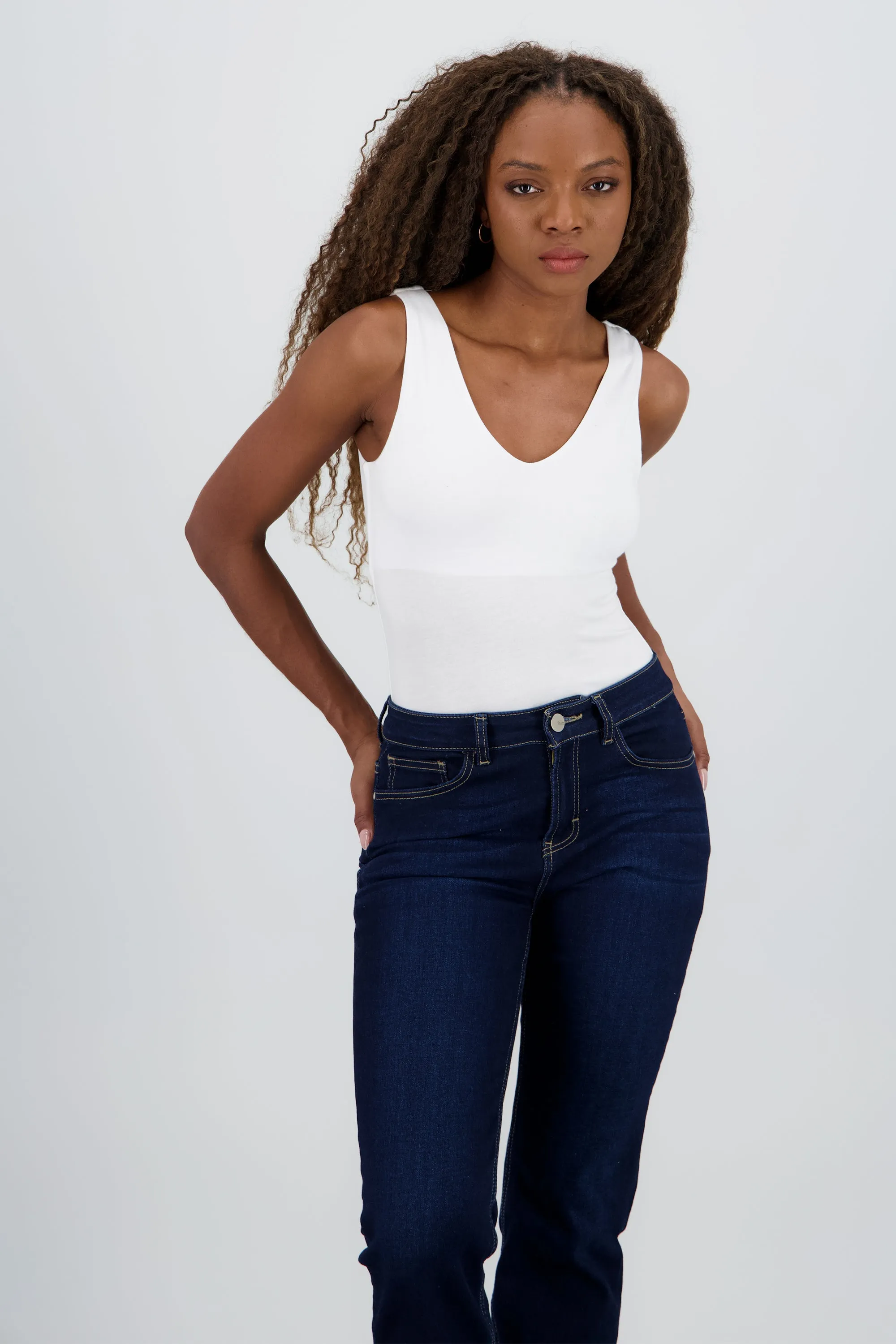 Bodysuit escote v doble tela sold by Shasa product image thumbnail 2