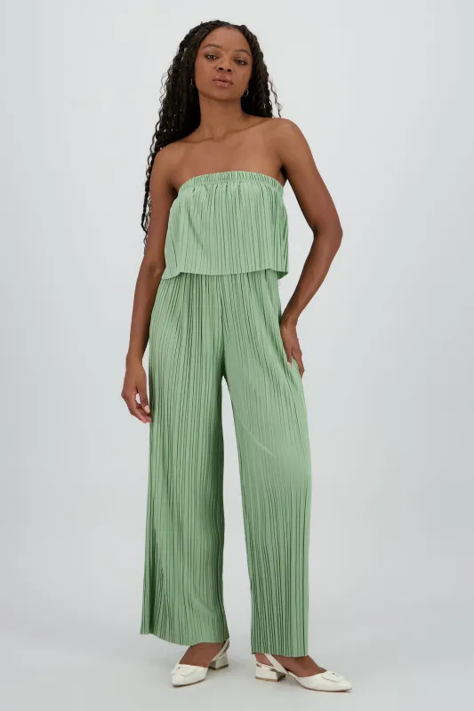 Jumpsuit strapless plisado sold by Shasa