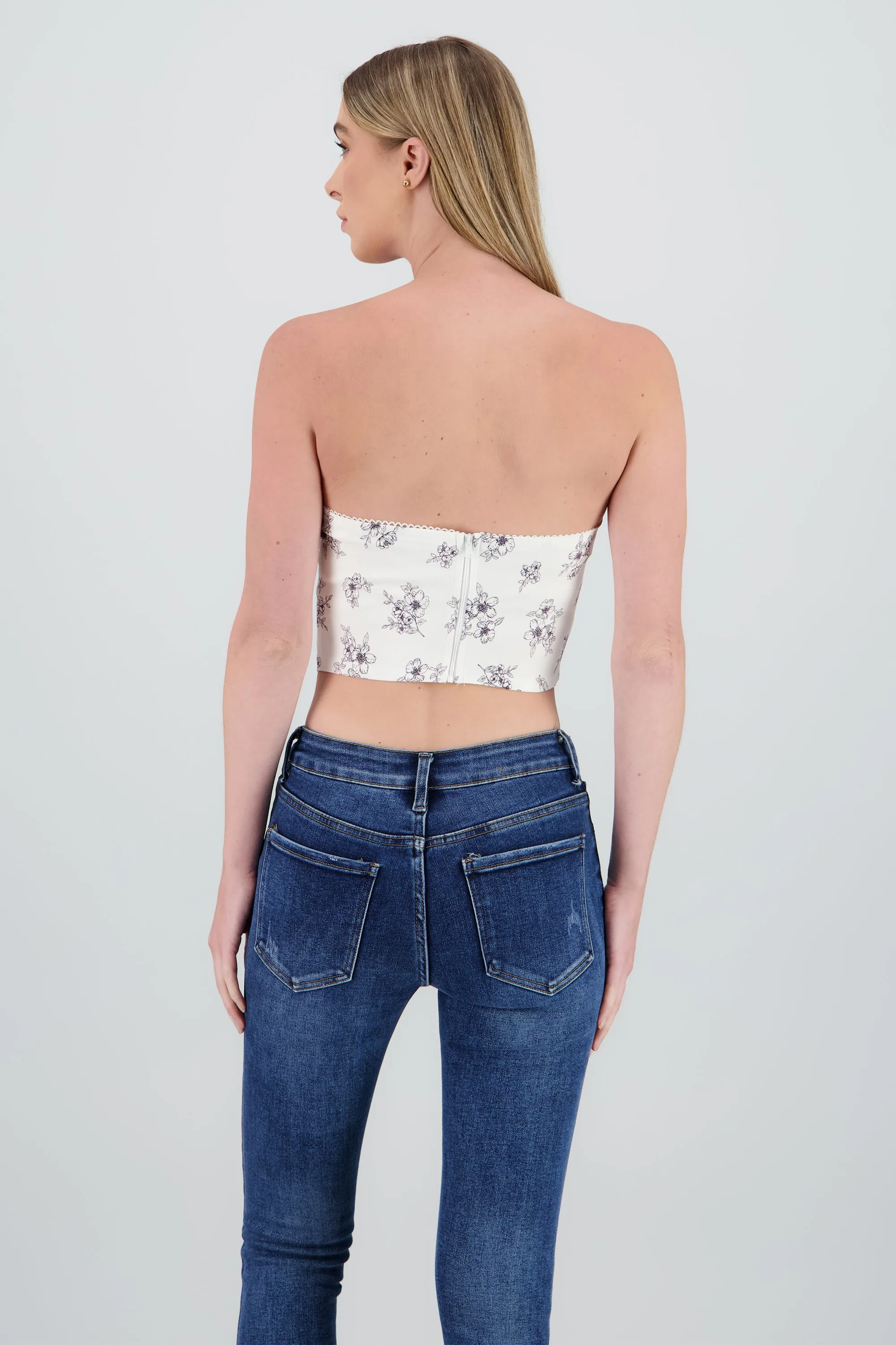 Top strapless flores con moño sold by Shasa product image thumbnail 4