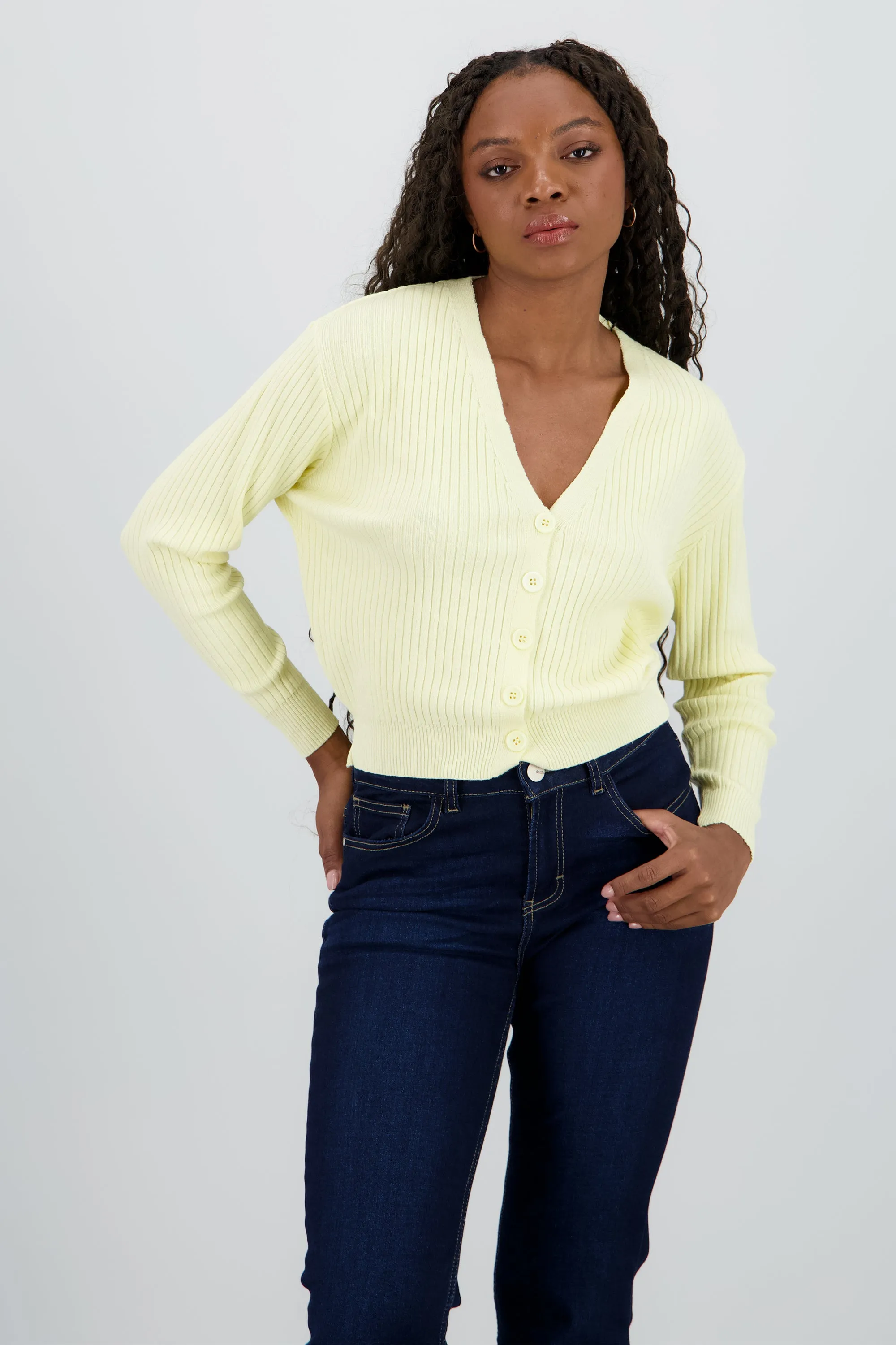 Cárdigan tejido acanalado botones sold by Shasa product image thumbnail 2