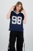 Playera over estampado numero sold by Shasa