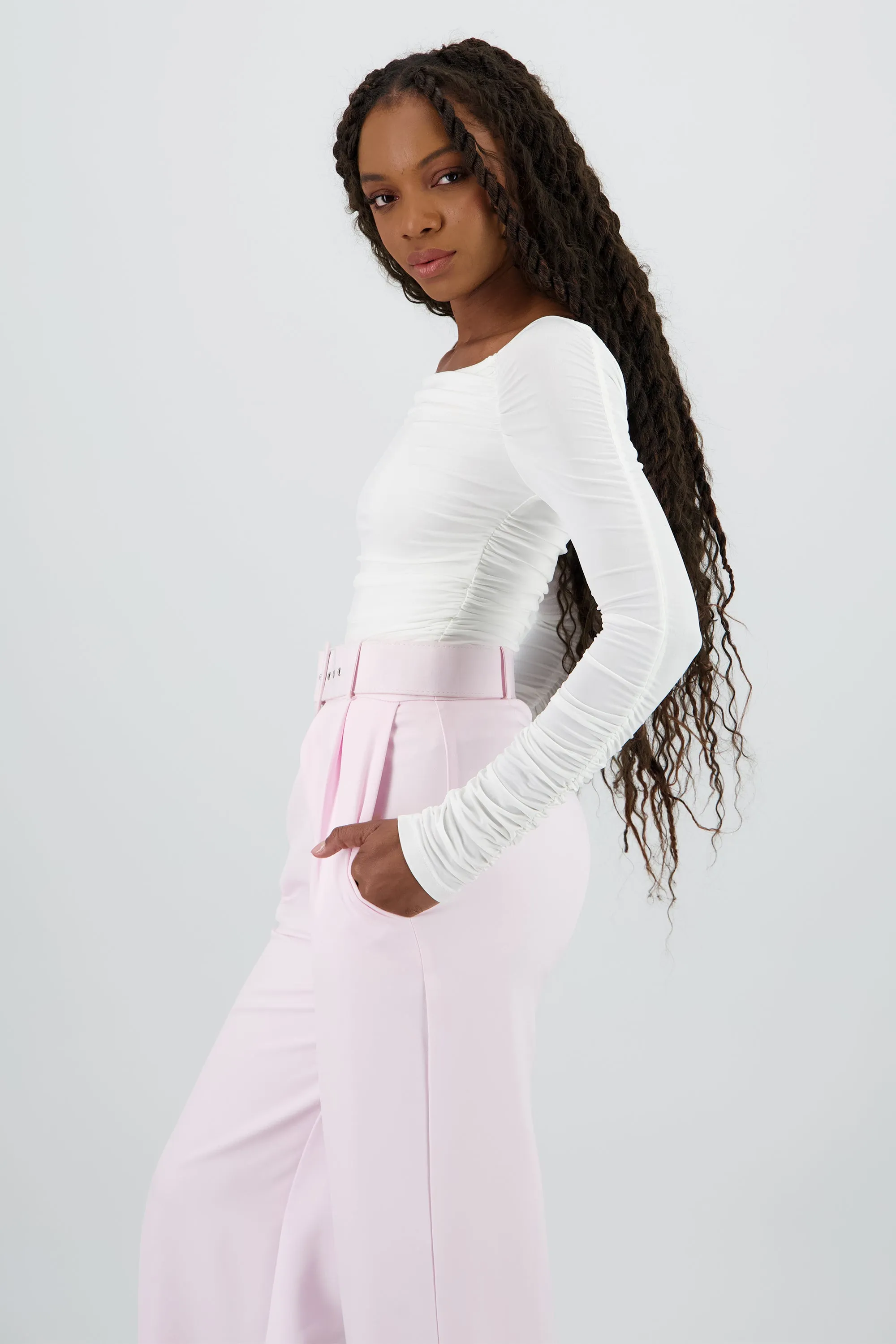 Bodysuit o/s manga plisada sold by Shasa product image thumbnail 2