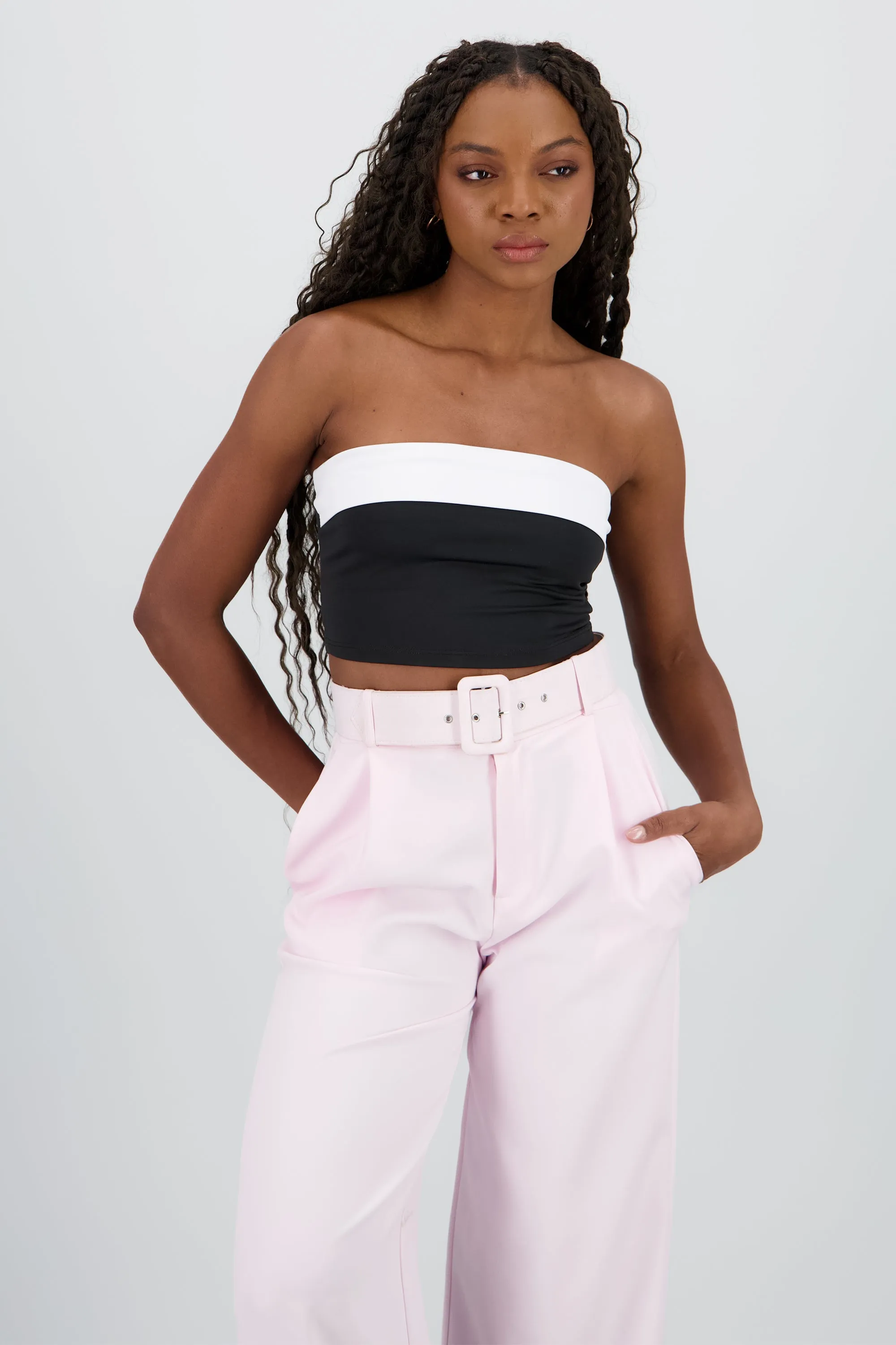 Crop top bicolor sold by Shasa product image thumbnail 2