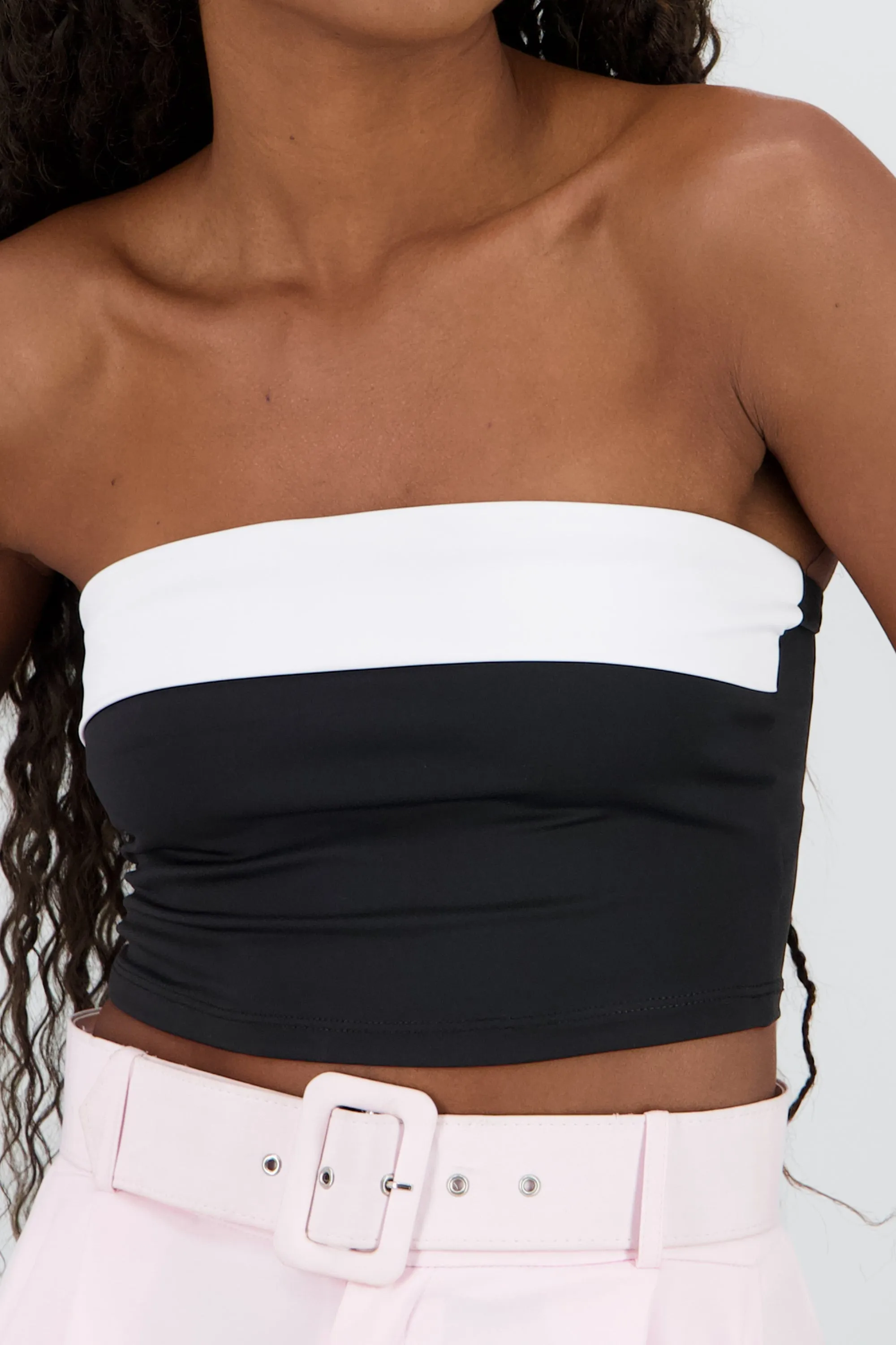 Crop top bicolor sold by Shasa product image thumbnail 5