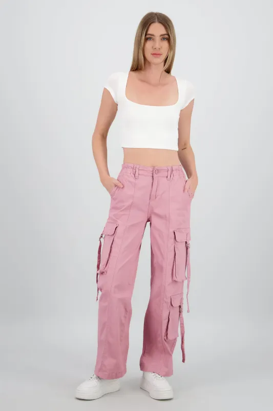 Jeans Cargo 3 Bolsas Tiras sold by Shasa